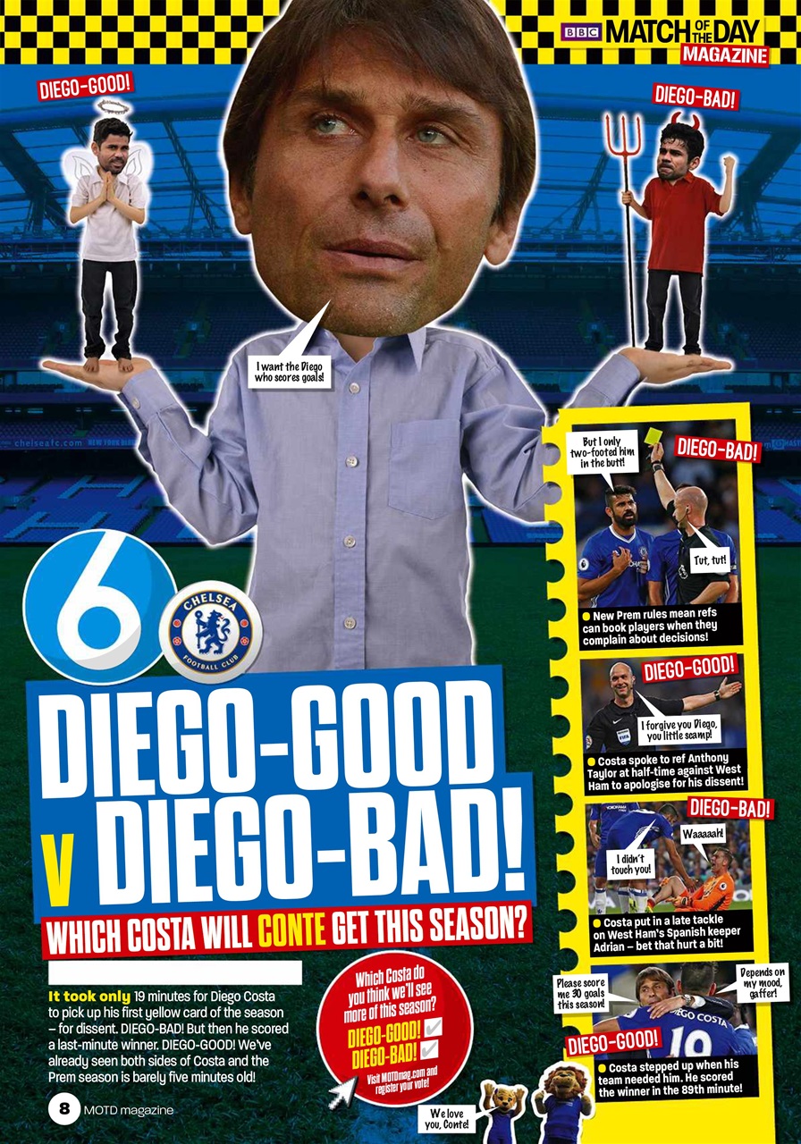 Match of the Day Preview Pages