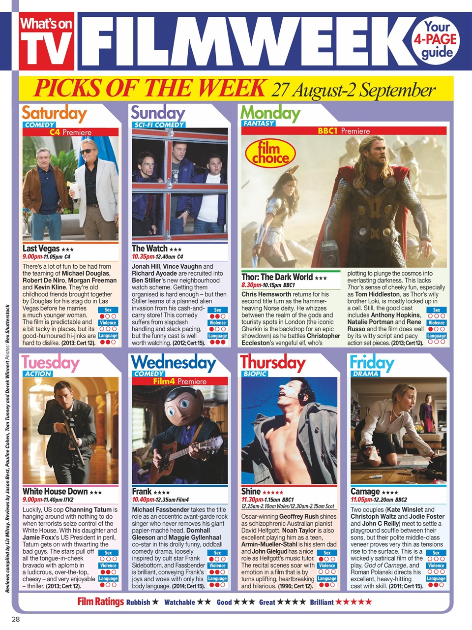 What's on TV Preview Pages