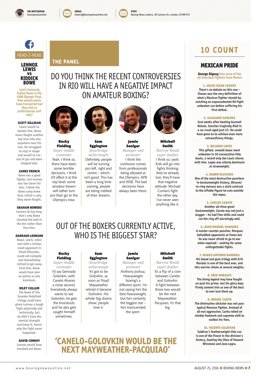 Boxing News Preview Pages