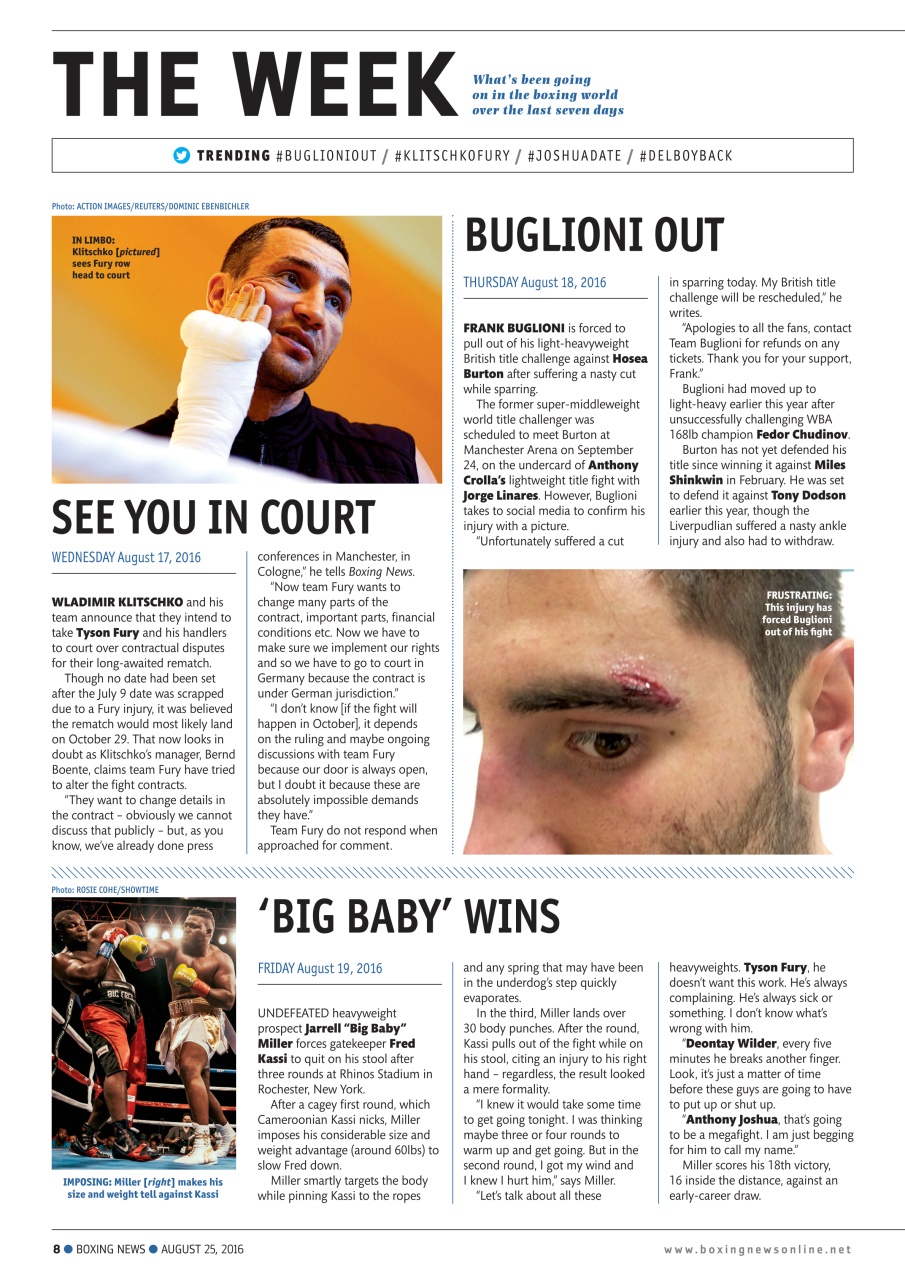 Boxing News Preview Pages