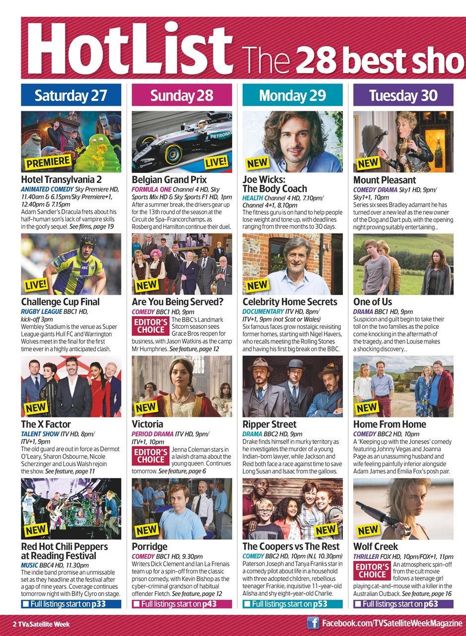 TV & Satellite Week Preview Pages