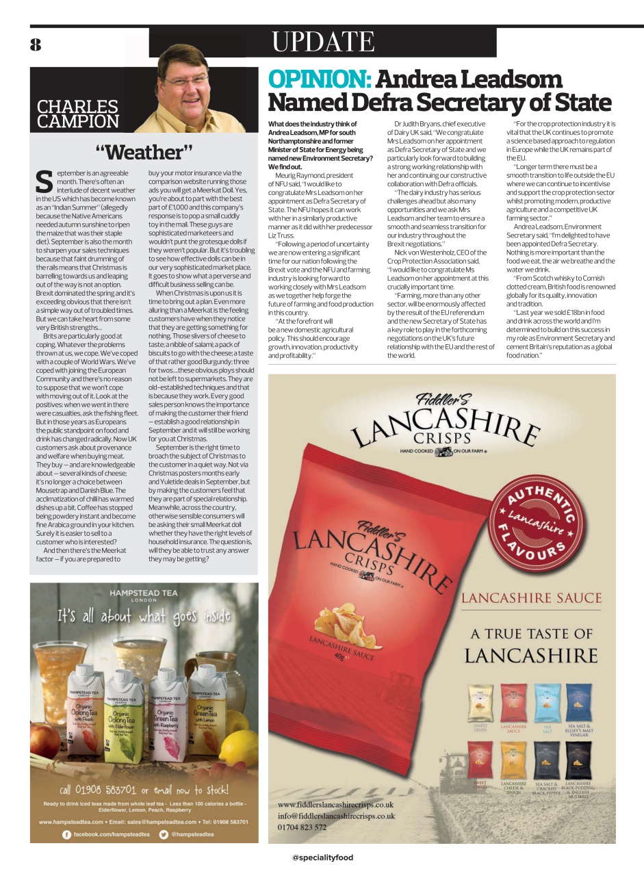 Speciality Food Preview Pages