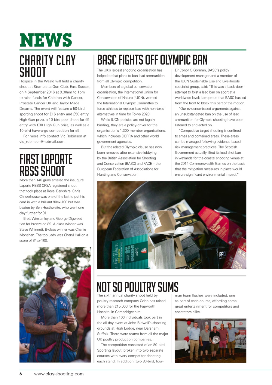 Clay Shooting Preview Pages
