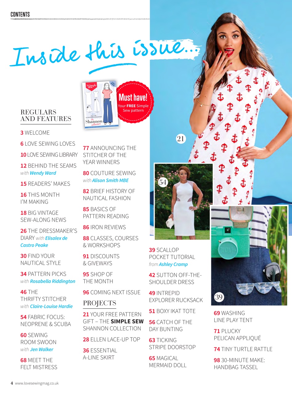 Love Sewing Preview Pages