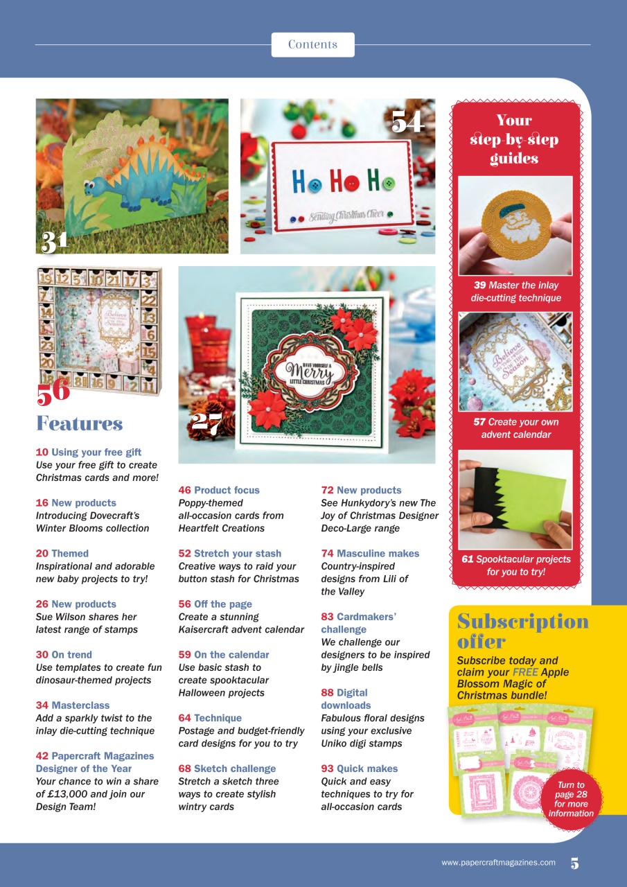 Simply Cards & Papercraft Preview Pages