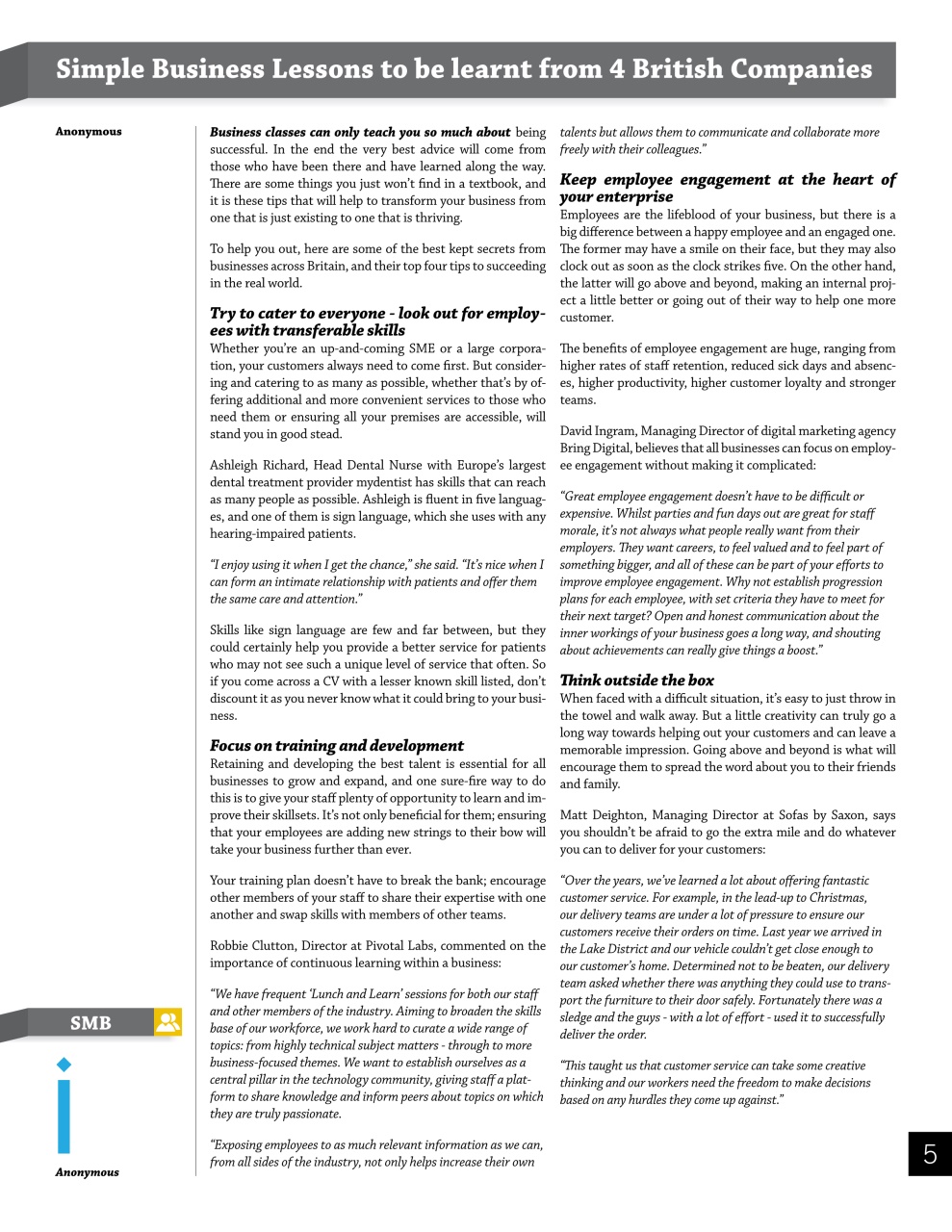 I.Business Preview Pages