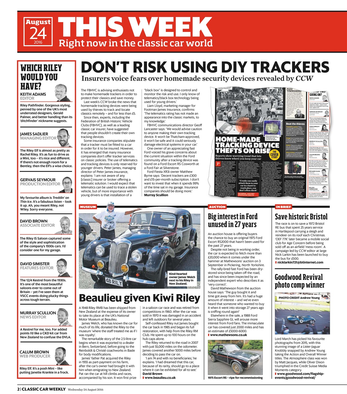 Classic Car Weekly Preview Pages