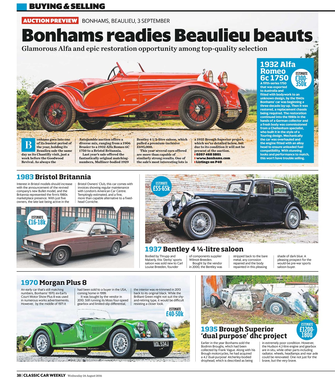 Classic Car Weekly Preview Pages