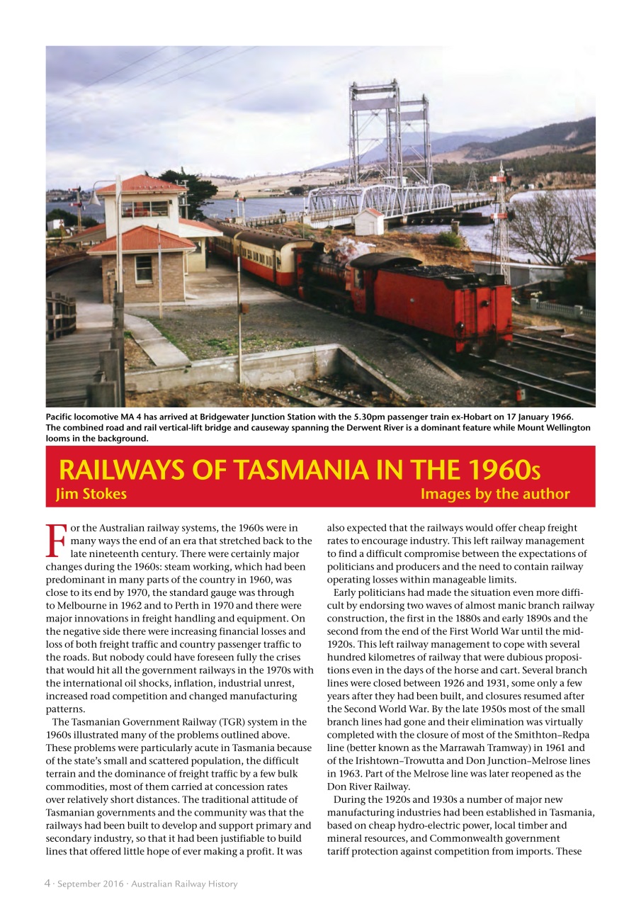 Australian Railway History Preview Pages