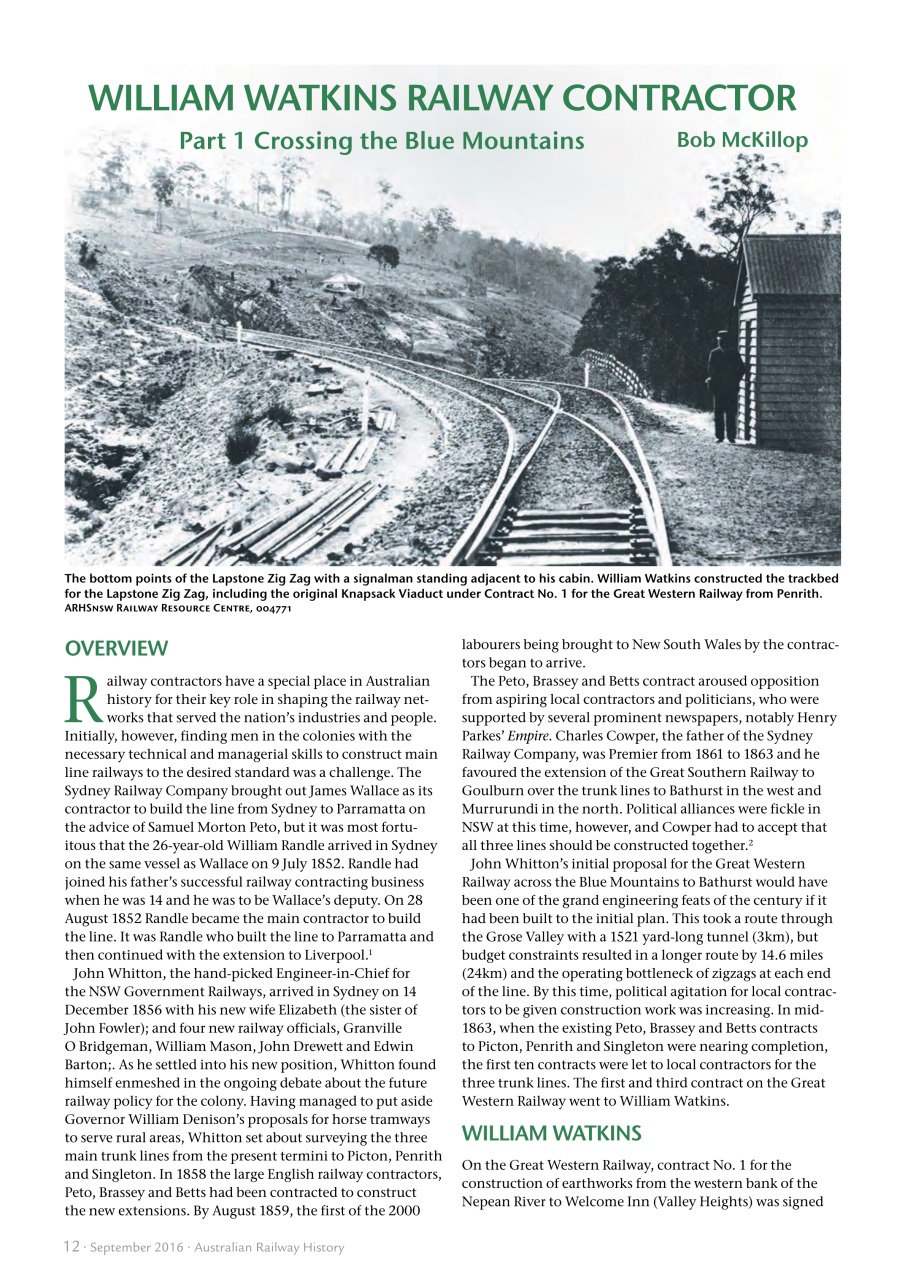 Australian Railway History Preview Pages