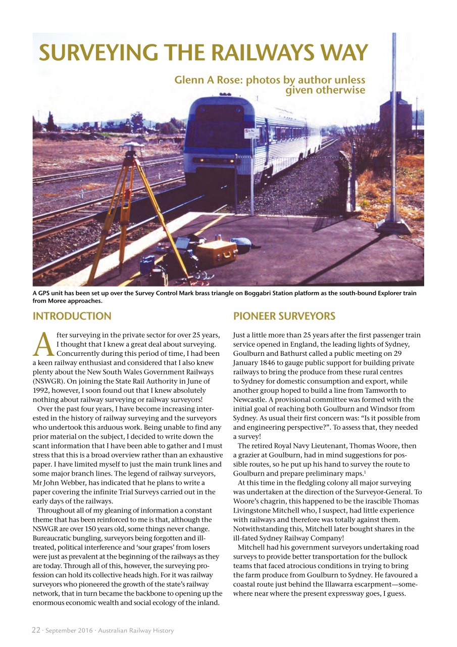 Australian Railway History Preview Pages