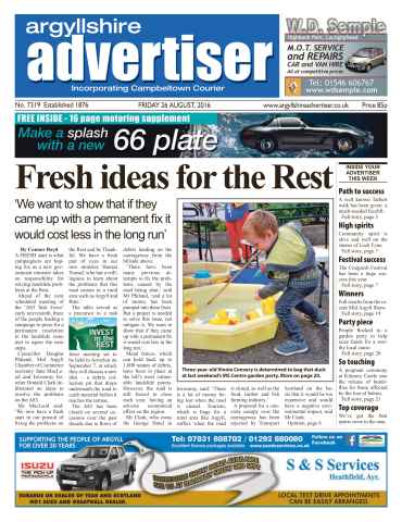 Argyllshire Advertiser issue 26th August 2016
