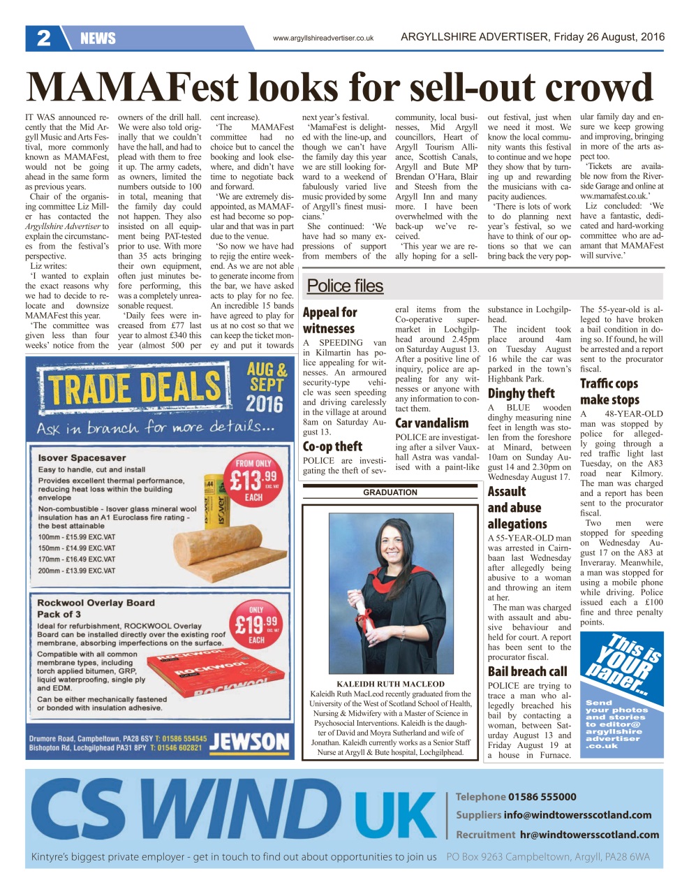 Argyllshire Advertiser Preview Pages