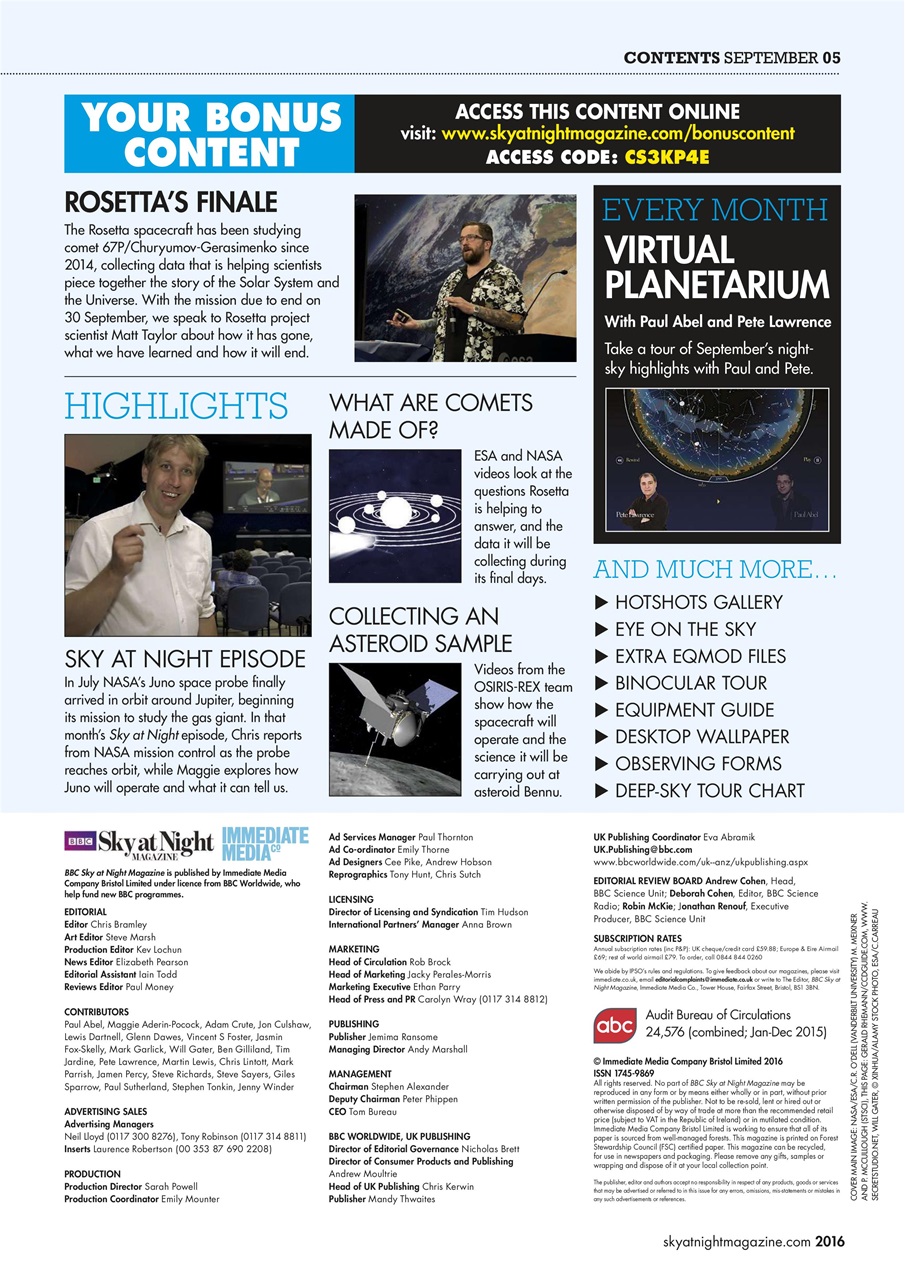 BBC Sky at Night Magazine Preview Pages