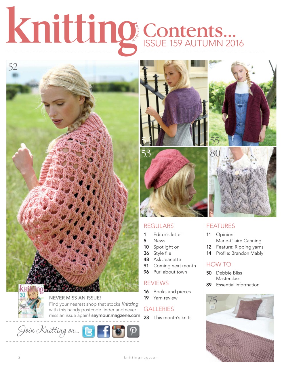 Knitting Preview Pages