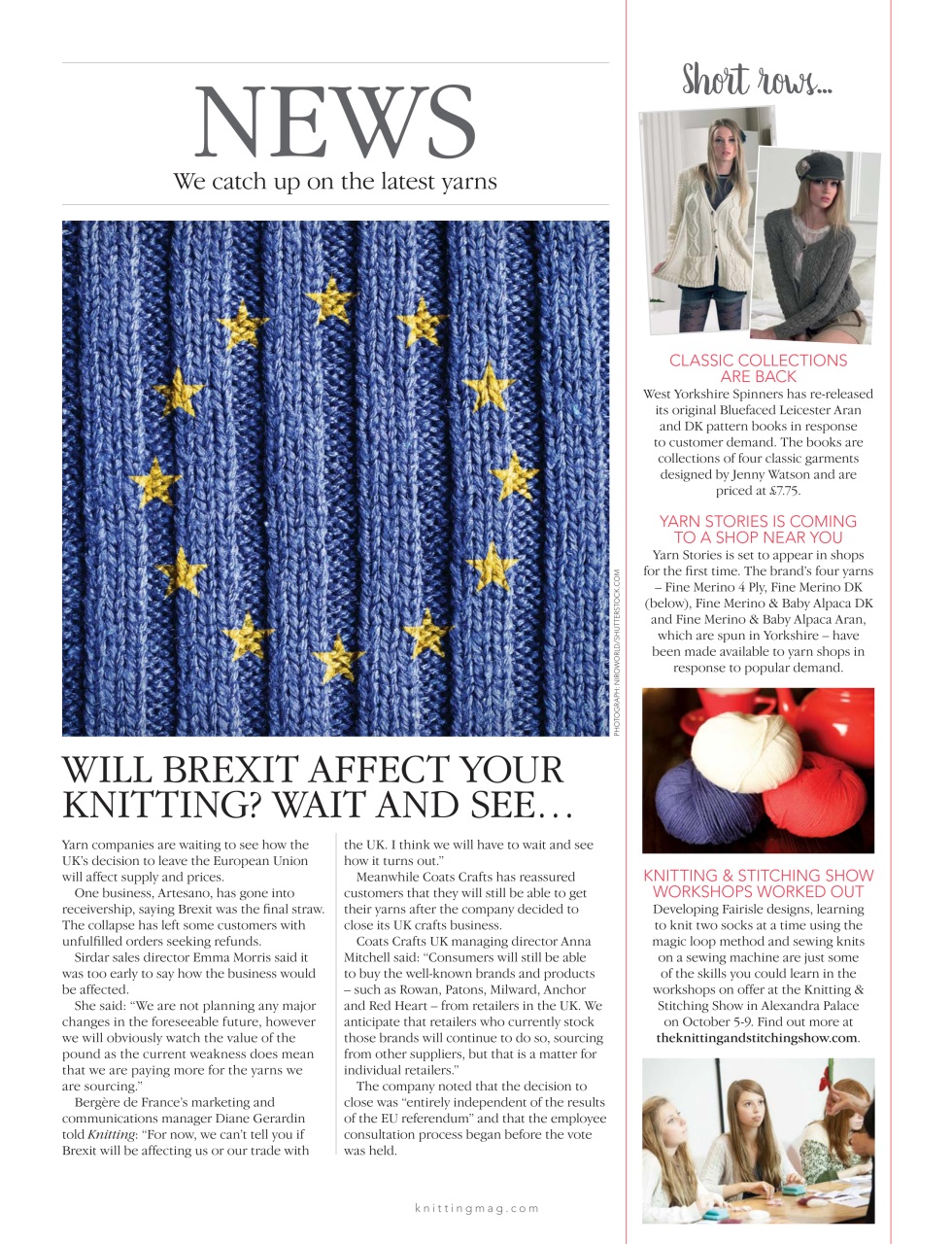 Knitting Preview Pages