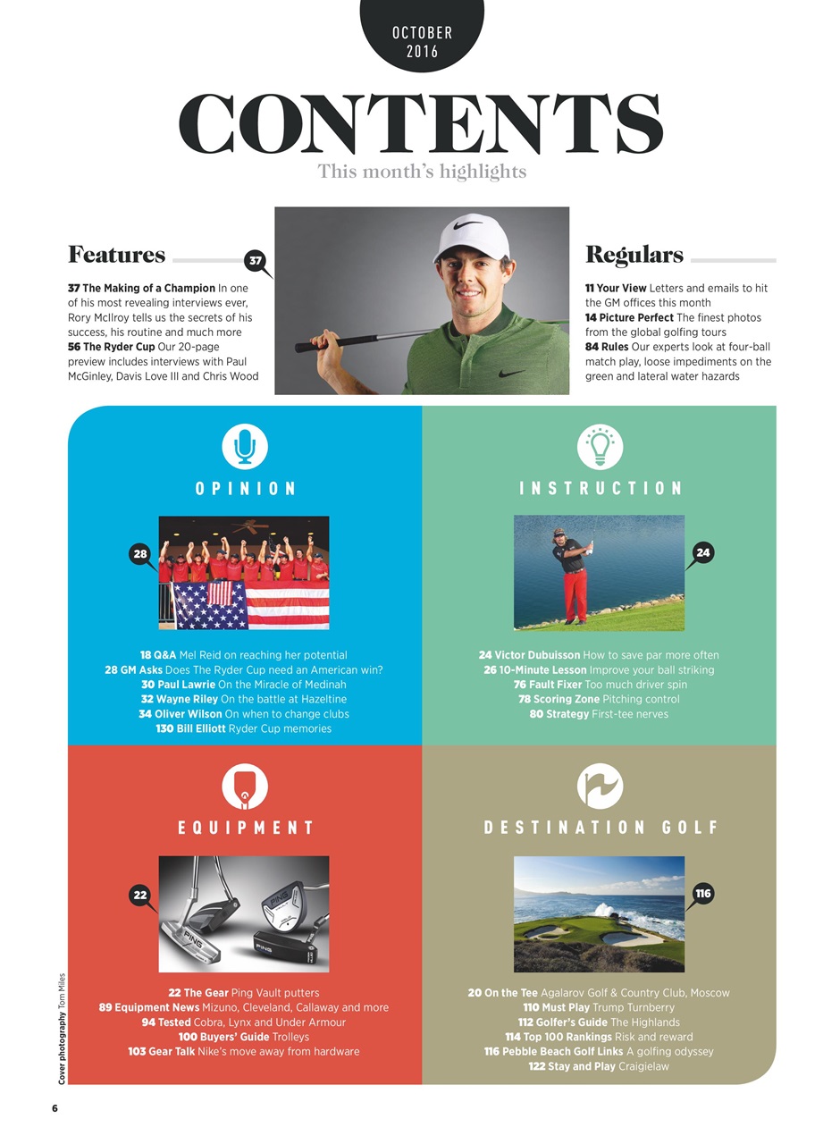 Golf Monthly Preview Pages