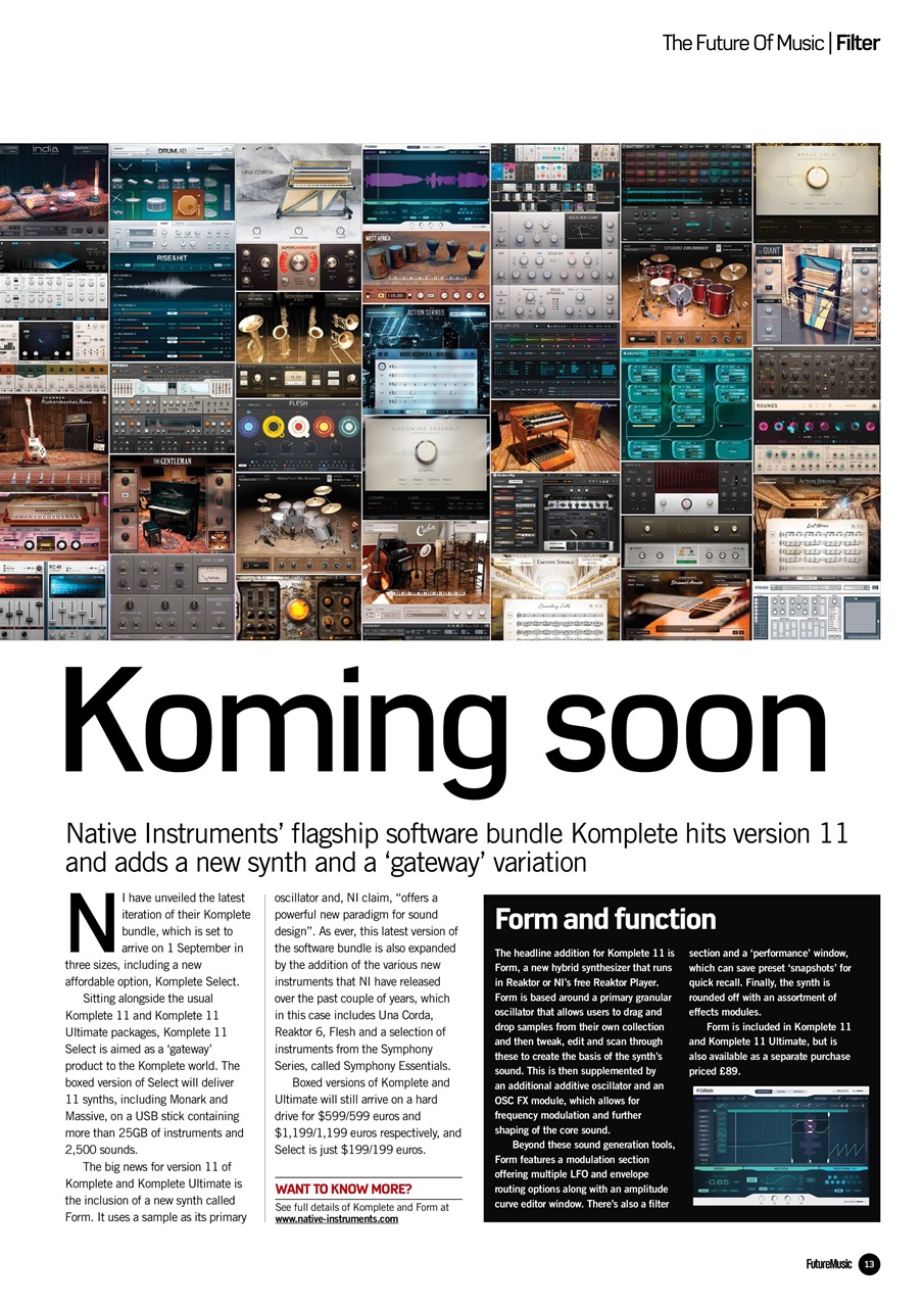 Future Music Preview Pages