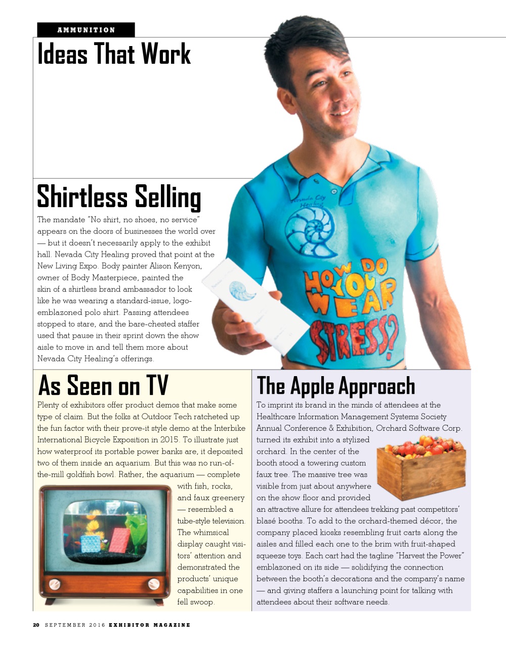 EXHIBITOR Magazine Preview Pages