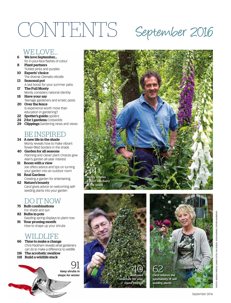 BBC Gardeners’ World Magazine Preview Pages