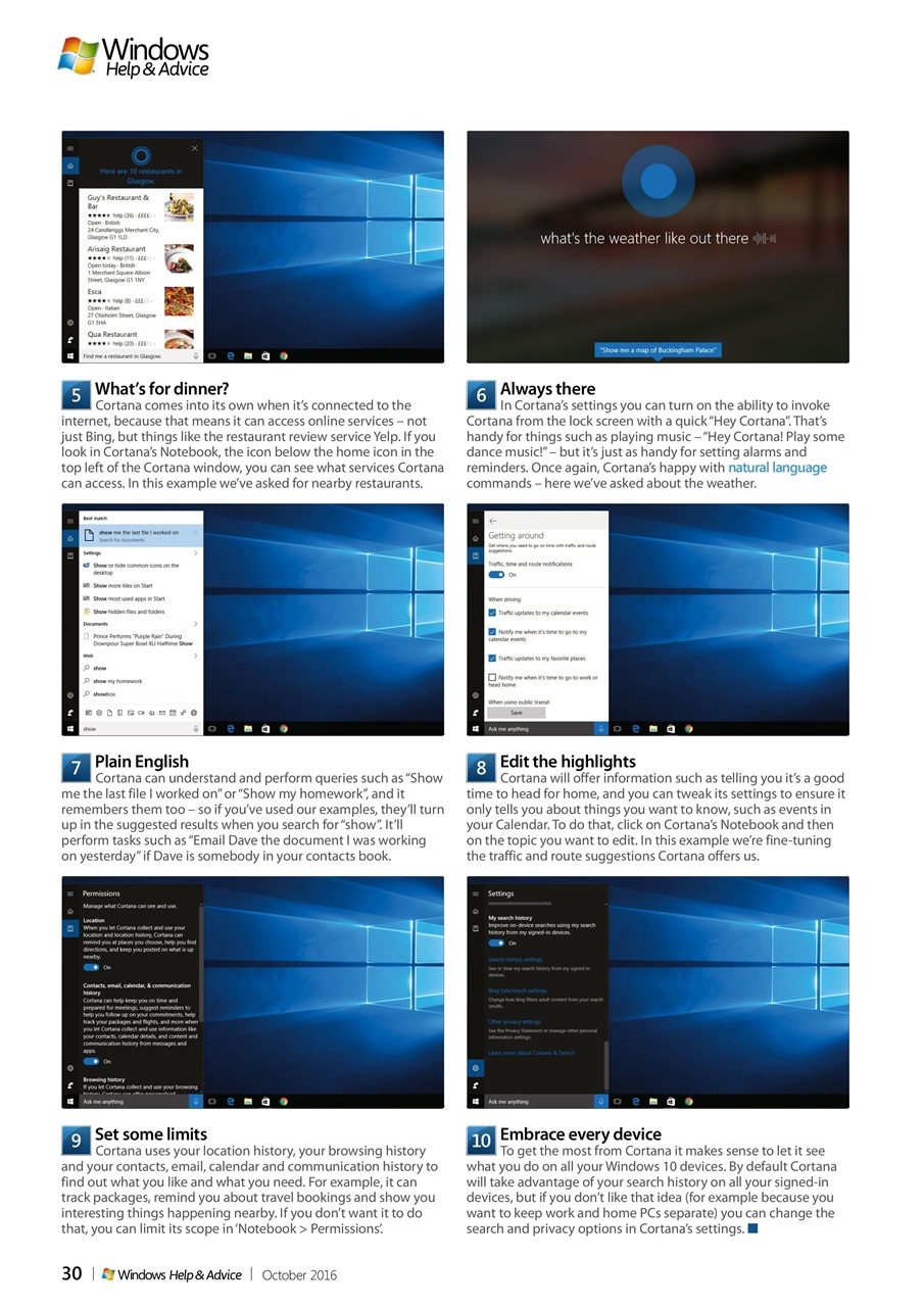 Windows Help & Advice Preview Pages