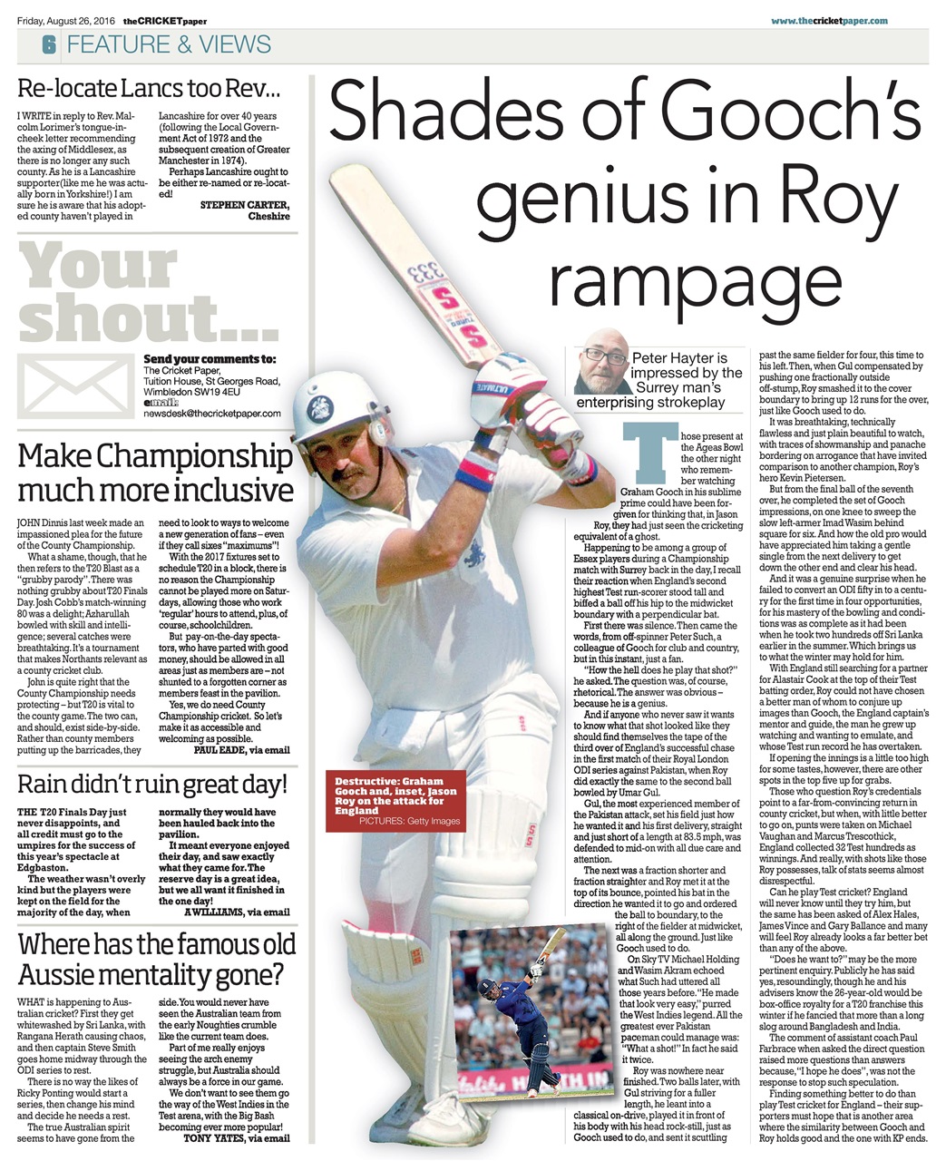 The Cricket Paper Preview Pages