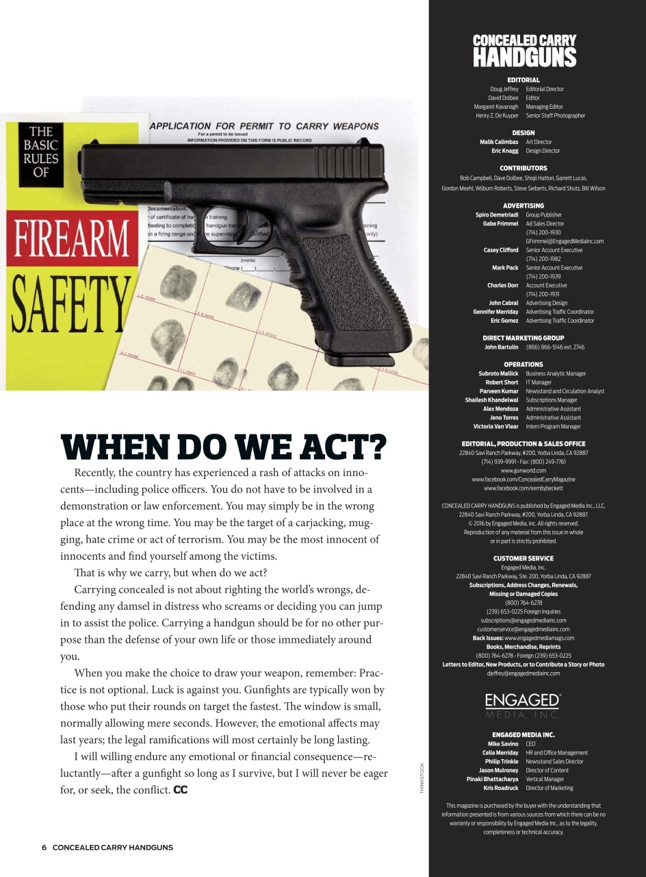 Concealed Carry Handguns Preview Pages