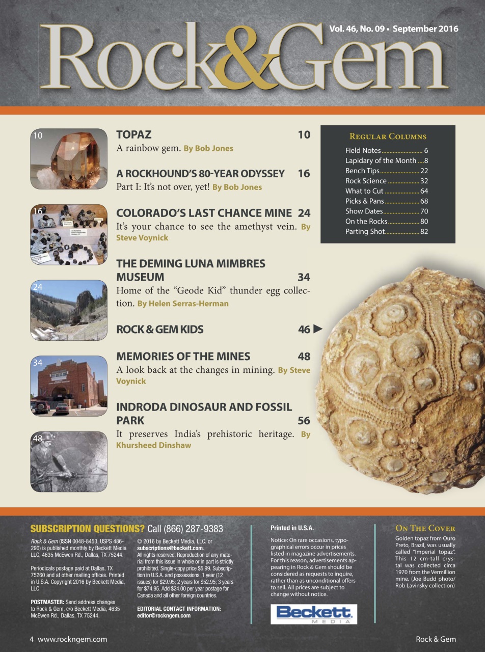 Rock&Gem Magazine Preview Pages