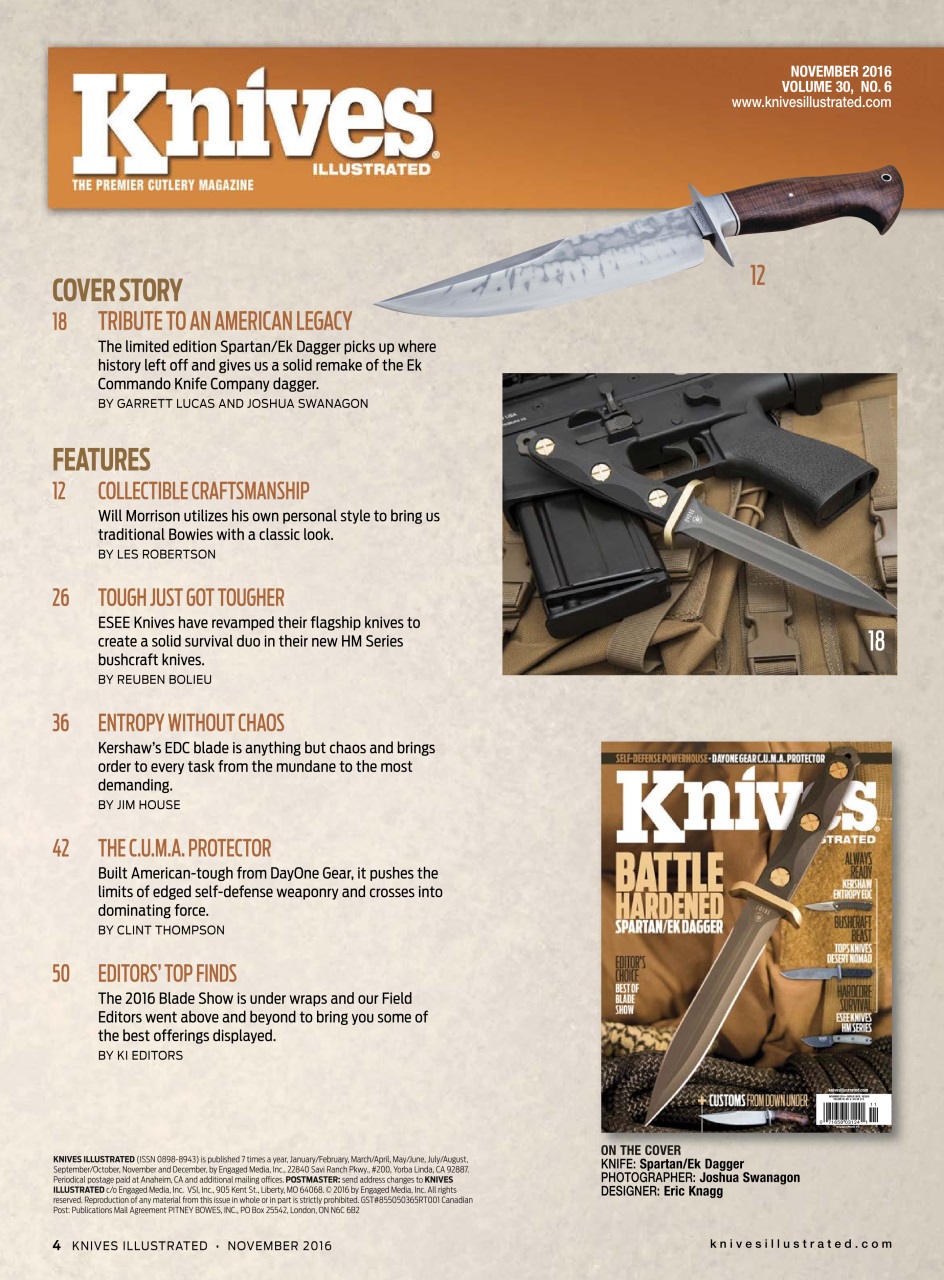 Knives Illustrated Preview Pages
