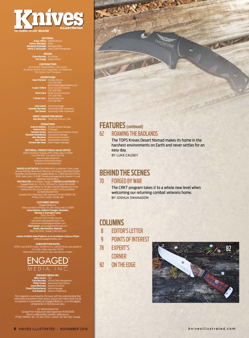 Knives Illustrated Preview Pages