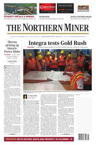 The Northern Miner issue Vol. 102 No. 29