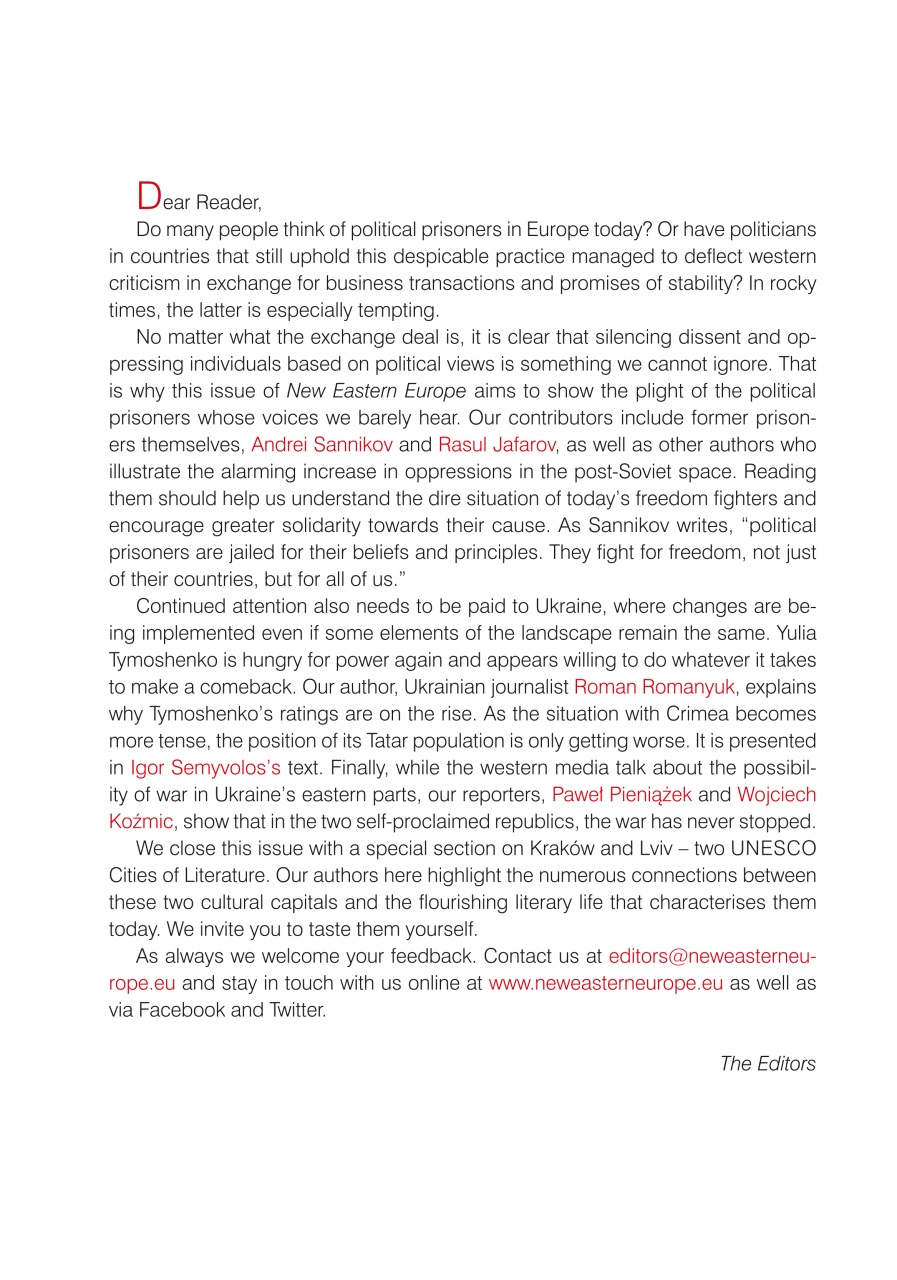 New Eastern Europe Preview Pages