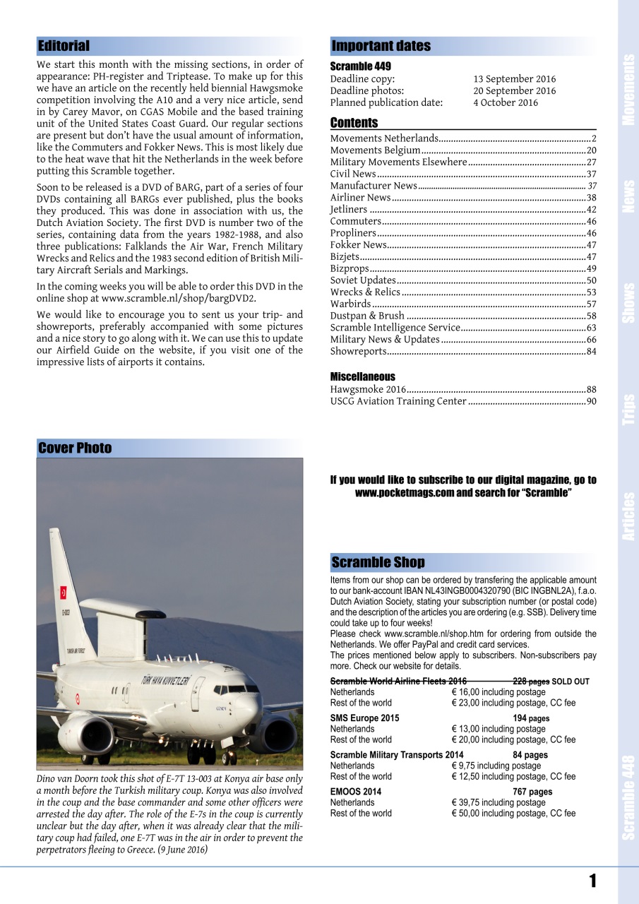 Scramble Magazine Preview Pages