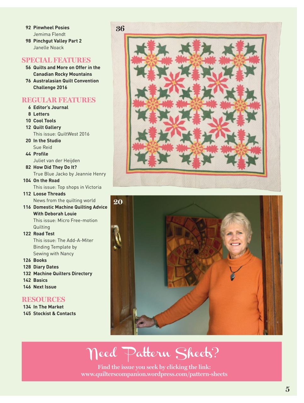 Quilters Companion Preview Pages