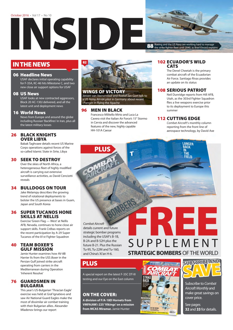 Combat Aircraft Journal Preview Pages