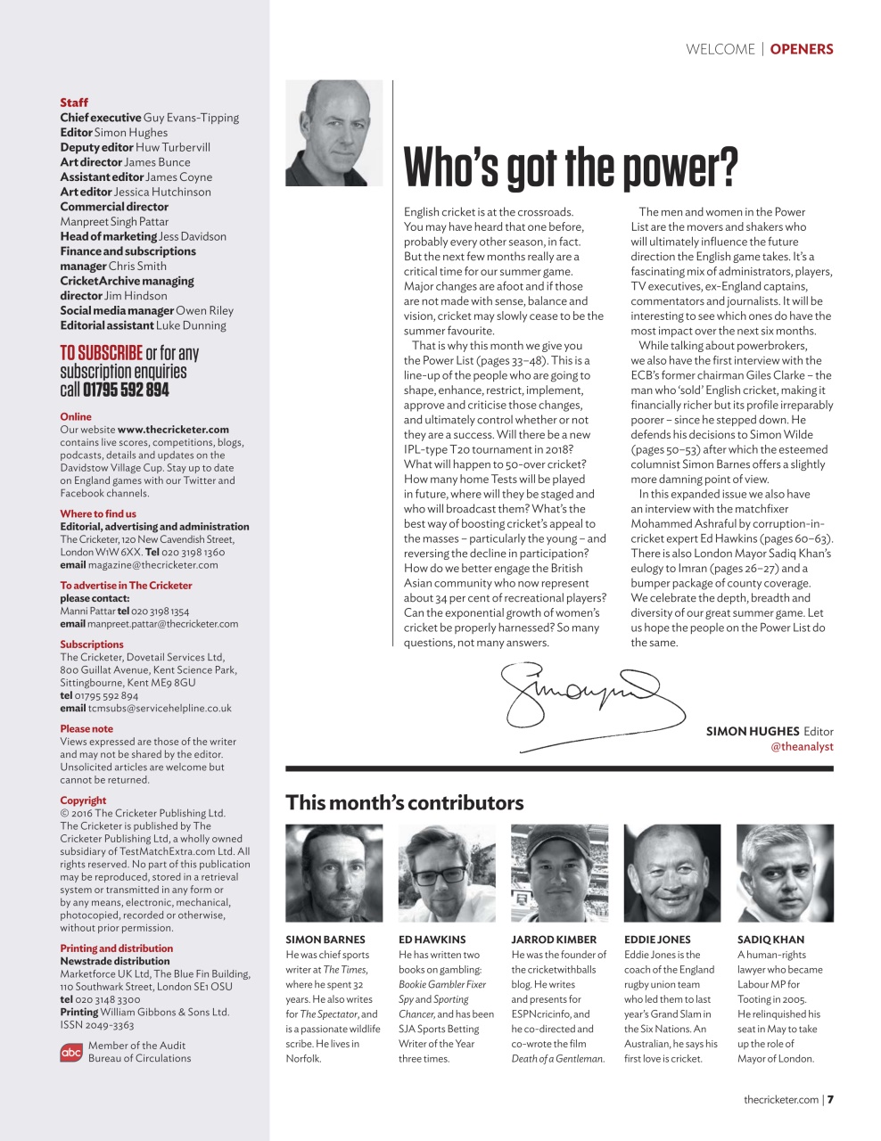 The Cricketer Magazine Preview Pages