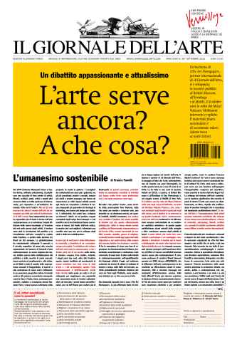 Il Giornale Dell’Arte issue settembre 2016
