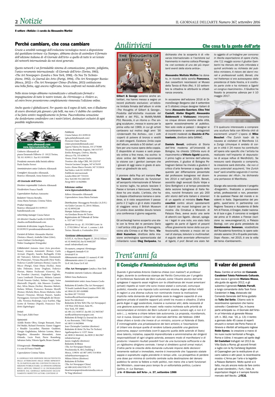 Il Giornale Dell’Arte Preview Pages