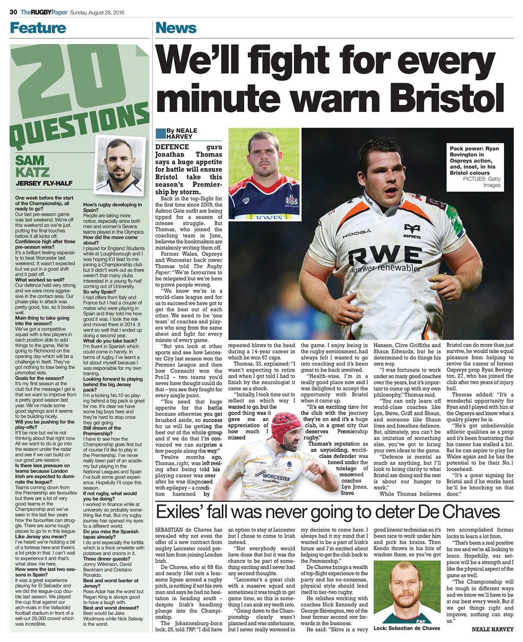 The Rugby Paper Preview Pages