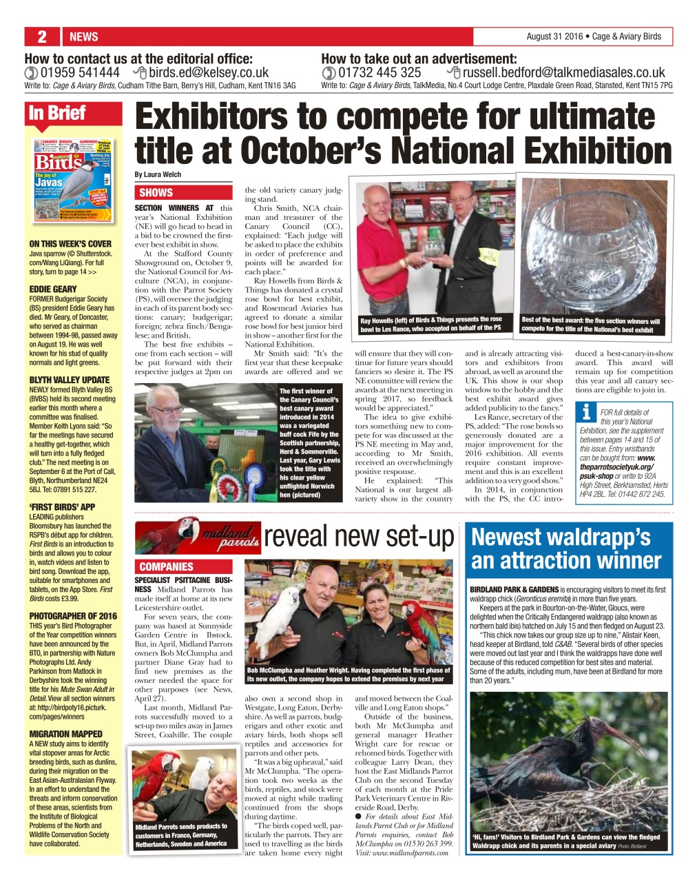 Cage & Aviary Birds Preview Pages