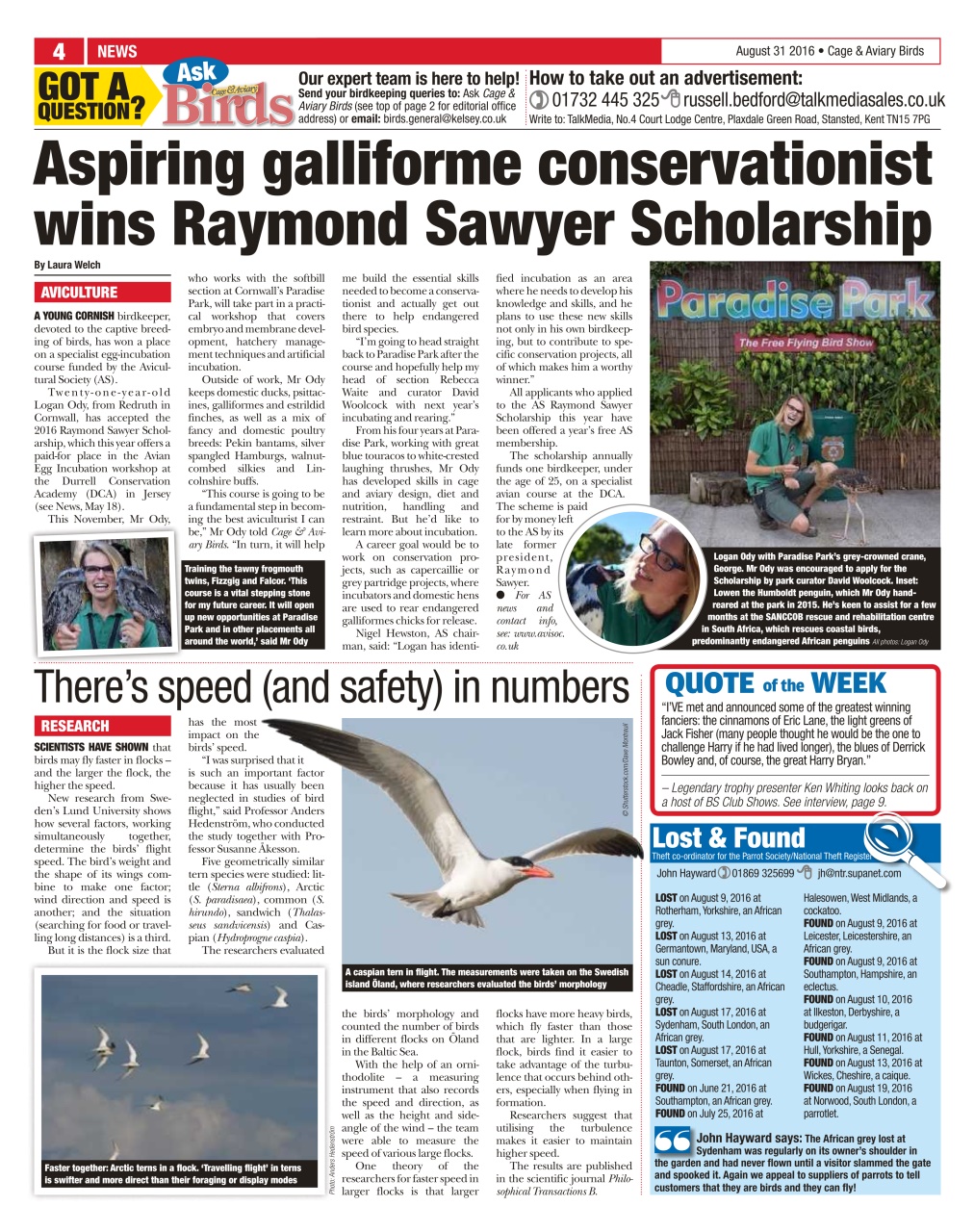 Cage & Aviary Birds Preview Pages