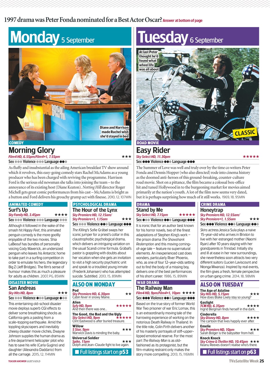 TV & Satellite Week Preview Pages