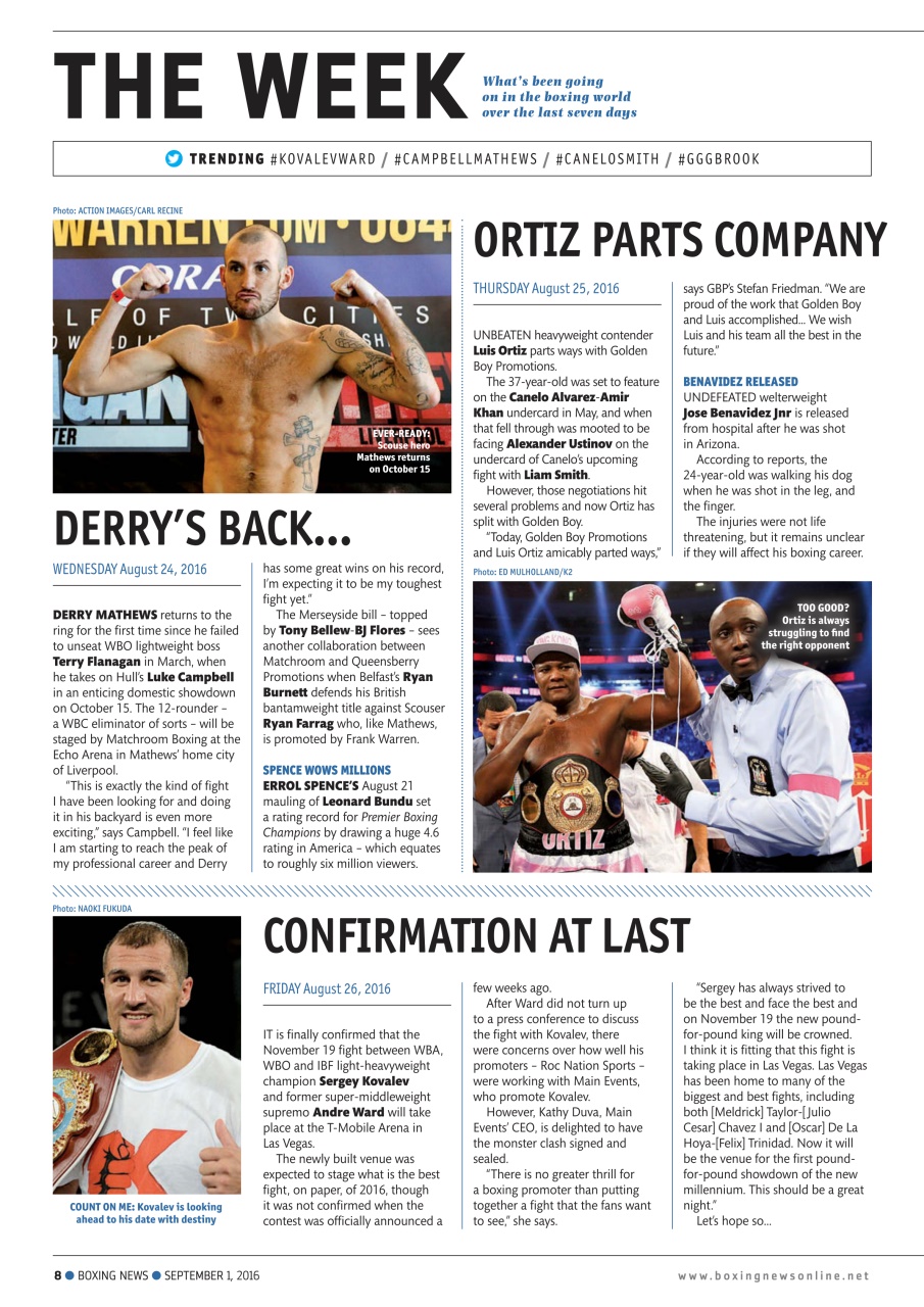 Boxing News Preview Pages