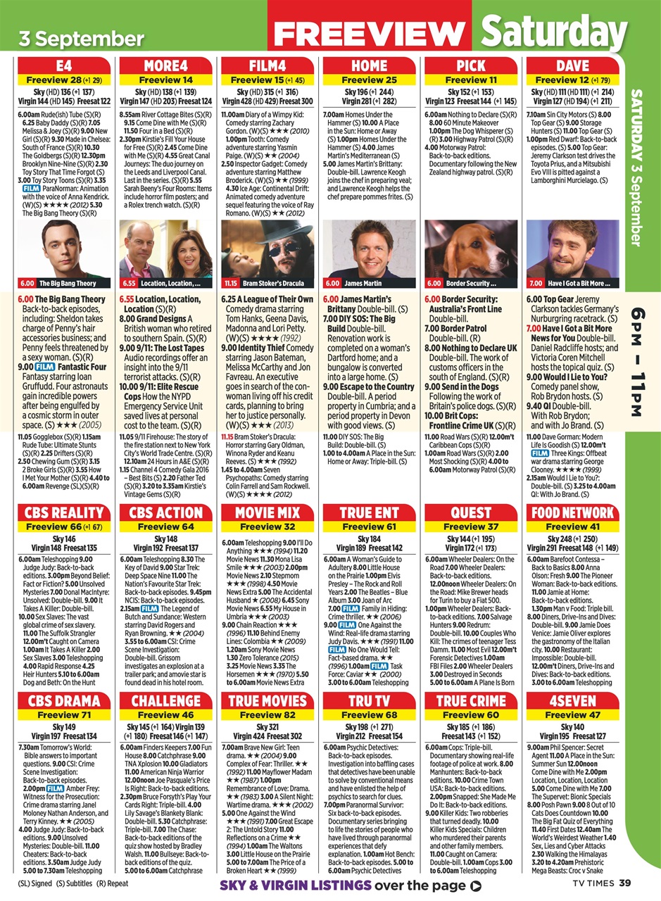 TV Times Preview Pages