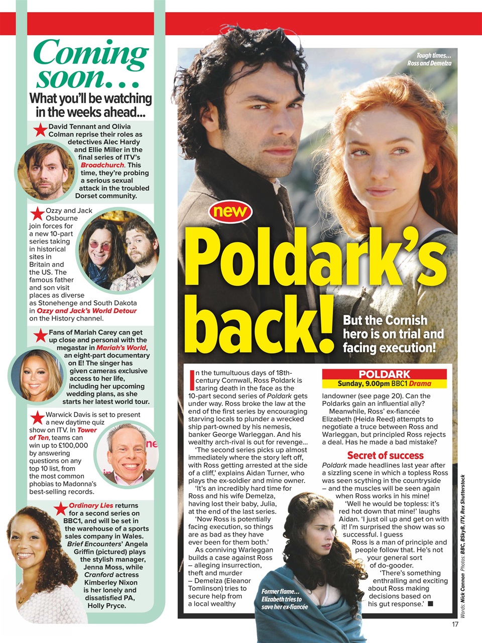 What's on TV Preview Pages