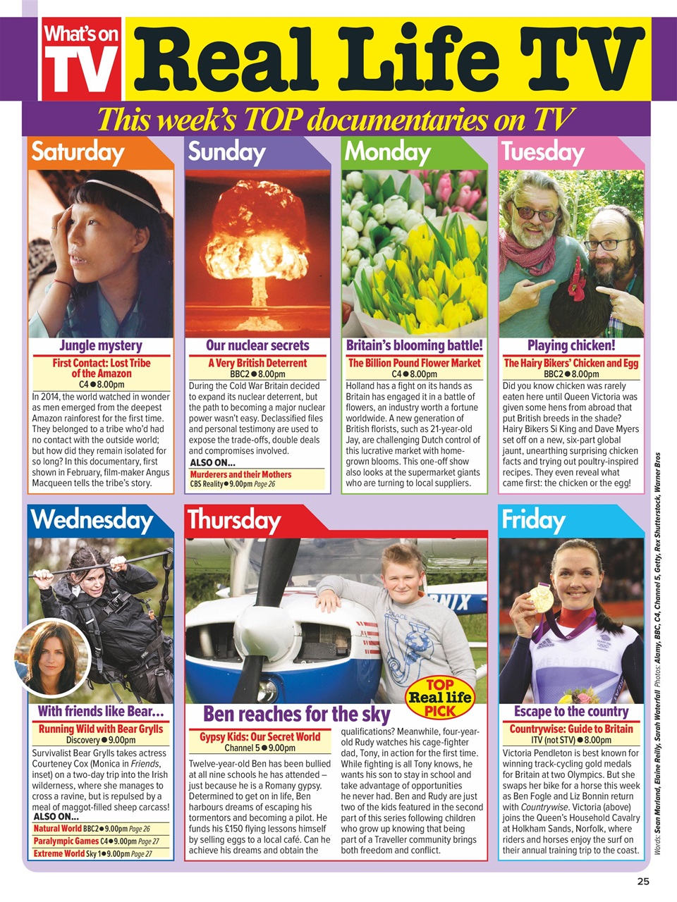 What's on TV Preview Pages