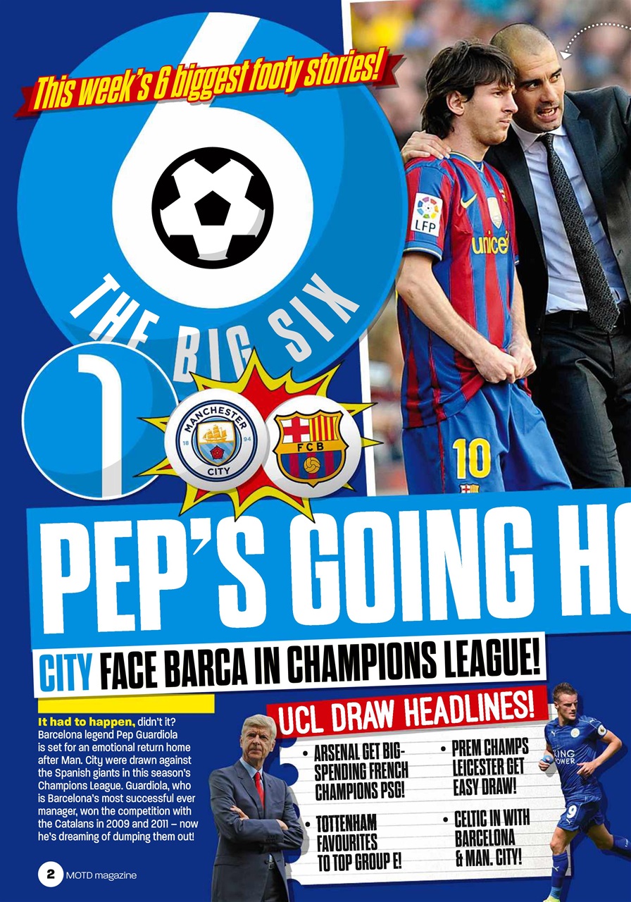 Match of the Day Preview Pages