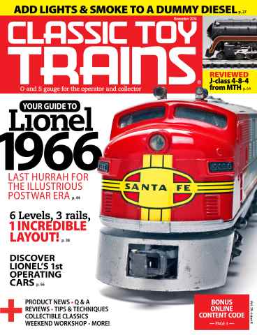 Classic Toy Trains issue November 2016
