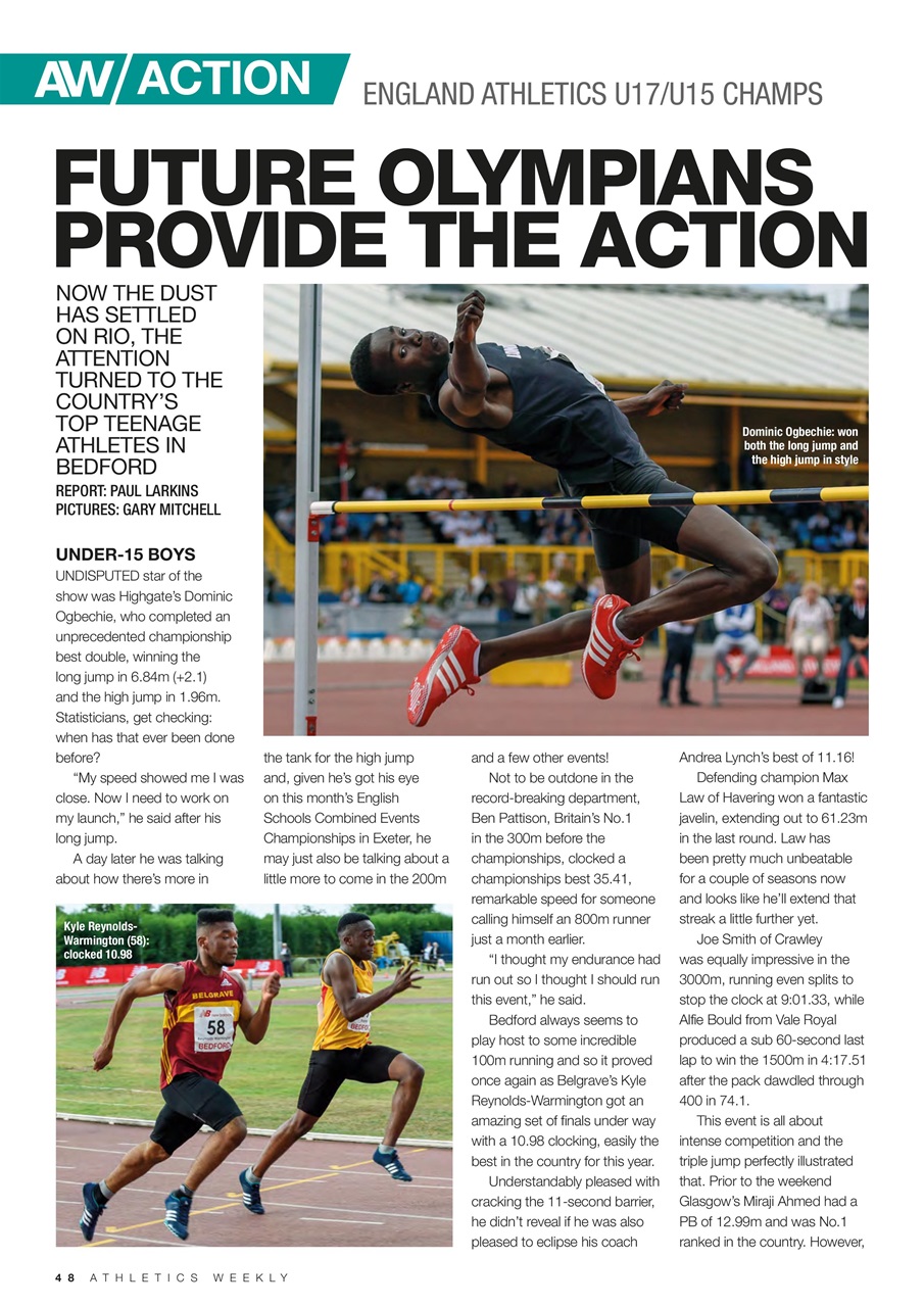AW – Athletics Weekly Magazine Preview Pages