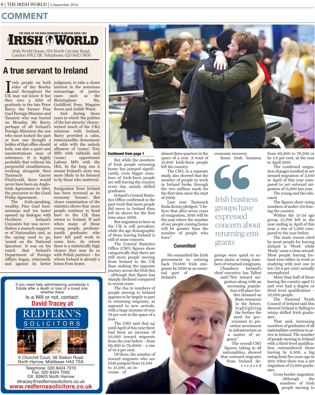 Irish World Preview Pages